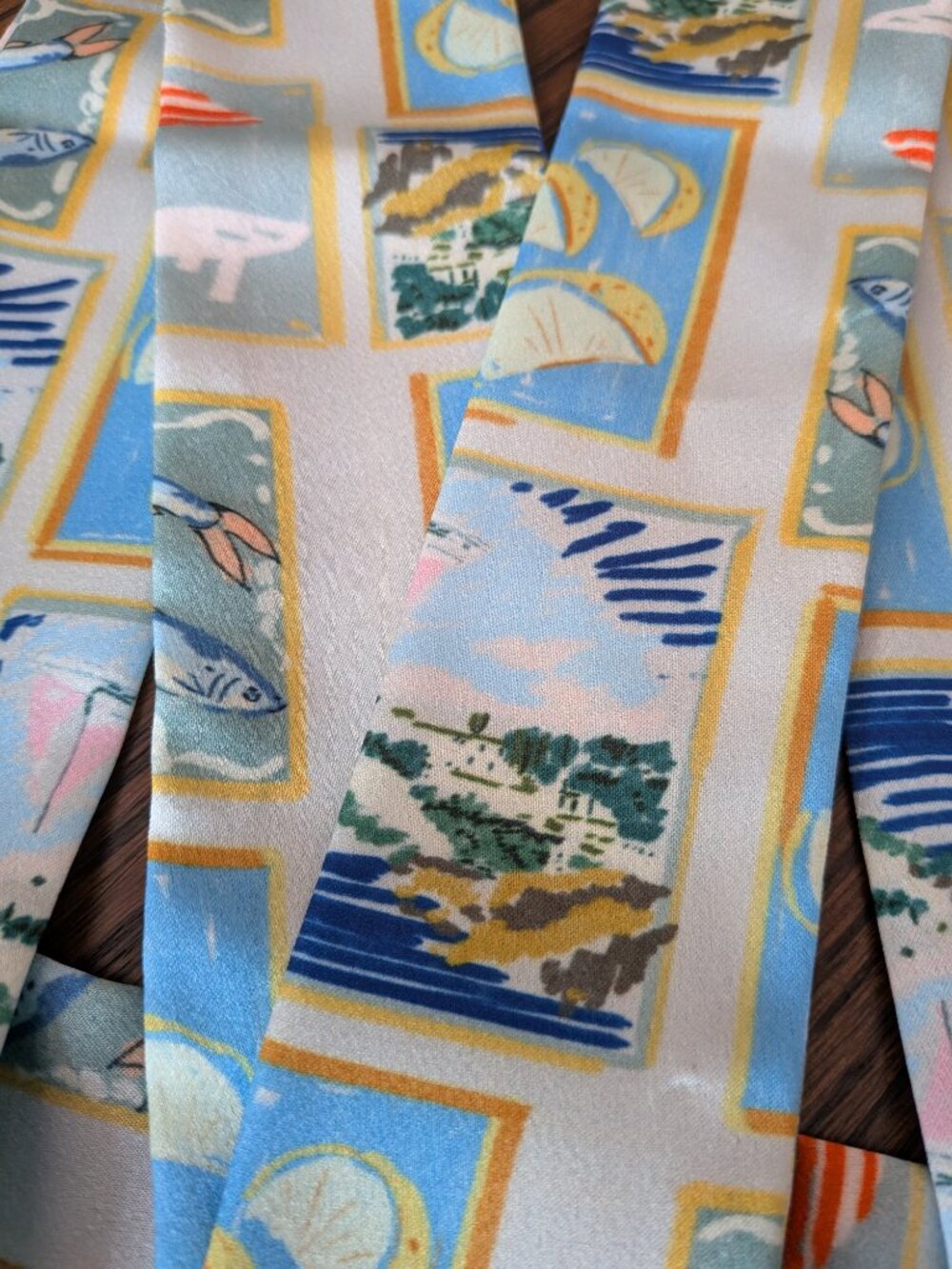 Anthropologie Bright Icon Printed Hair Scarf